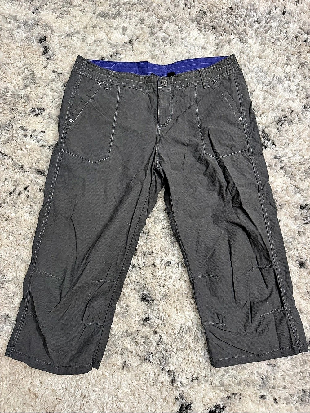 Kuhl Women's Cargo Capri Pants Gray Size 14